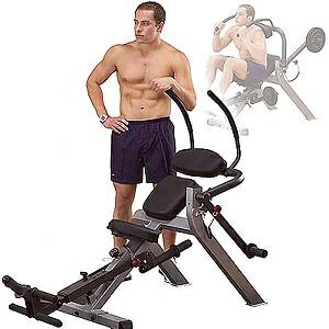 Body Solid Semi Recumbent Ab Abdominal Belly Crunch Bench GAB300